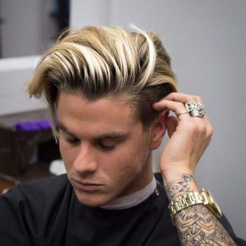 23 Trendy Hair Highlights For Men To Copy in 2023 | Men hair color .