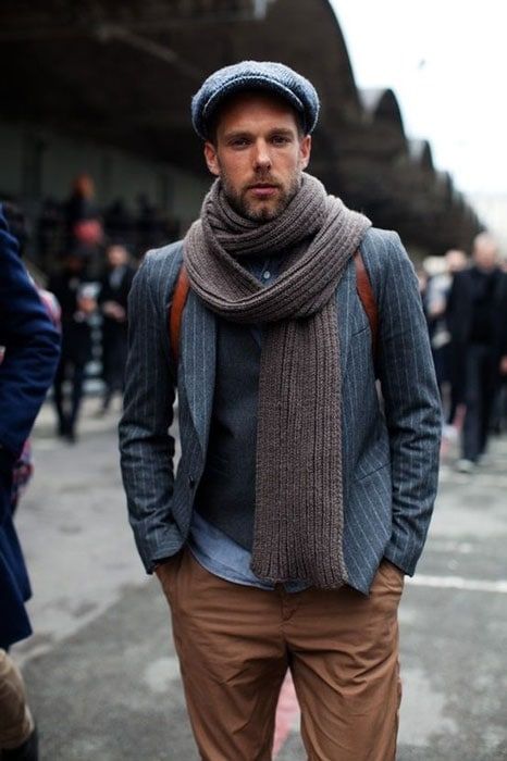 How to Wear a Men's Scarf: Drapes, Ties, & Tips • Styles of Man .