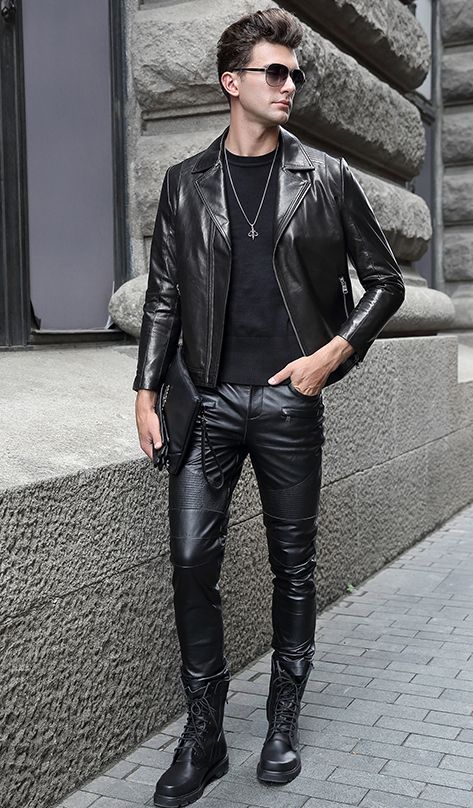 All you need is leather | Leather fashion men, Mens leather .