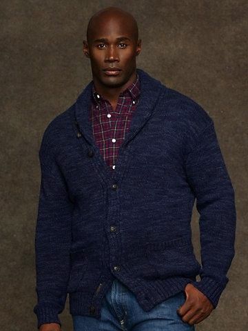 Shawl Collar Cardigan | Tall men fashion, Mens fashion cardigan .