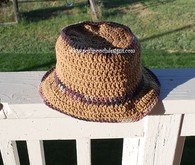 Opa's Hat - Men's Summer Hat pattern by Sara Sach | Crochet hats .