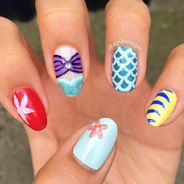 Pin on Disney Inspired Nails and Make