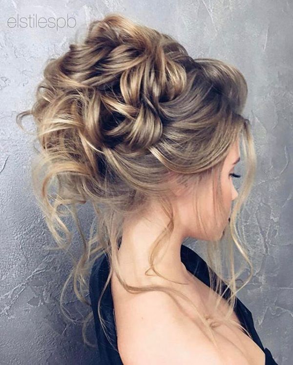 Top 10 Messy Updo Hairstyles — the bohemian wedding | Bridal hair .