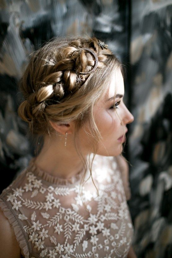 Milkmaid Braids For Thick Hair
     