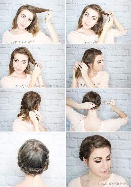 DIY Hairstyles for Biking & Best Braid Hacks | Braided updo for .