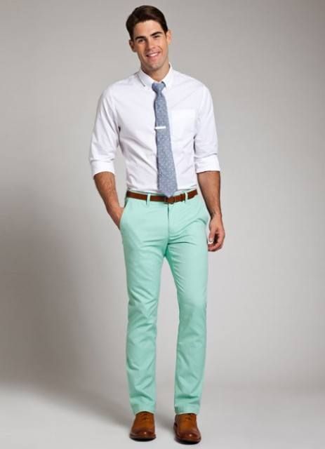 Mint Pants Outfits For Men
     