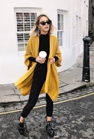 What To Wear With Mustard Yellow Cardigans | Yellow cardigan .