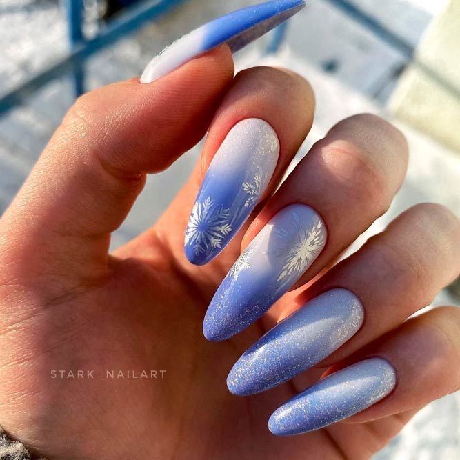 45 Top Winter Nails Designs to Try | Short acrylic nails designs .