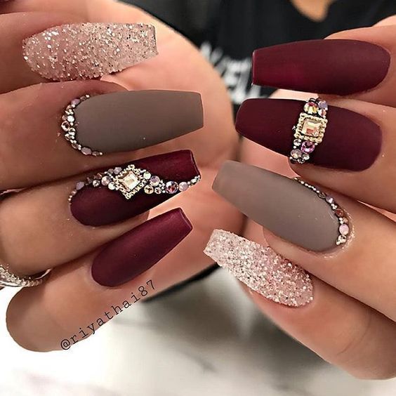 Nail Designs with Diamonds 