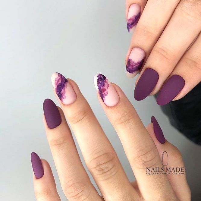 Mauve Nails to Try Right Now | Unhas compridas, Unhas coloridas .