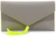 Neiman Marcus Neon Contrast Envelope Clutch Bag | Envelope clutch .