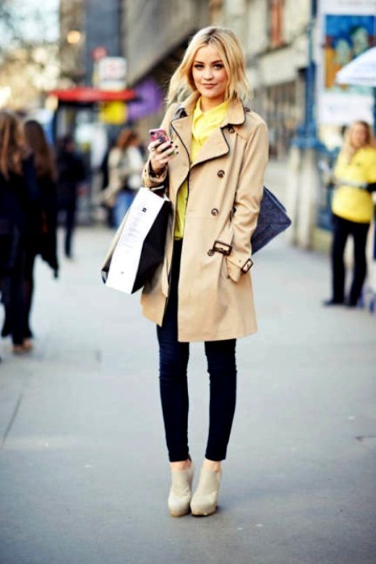 Cream Dream | Chic Street Style | Fashion, Trendy coat, London .