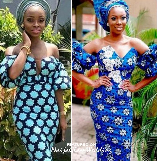 10 Pretty Off Shoulder Dress Styles for Wedding Guest Aso-ebi .