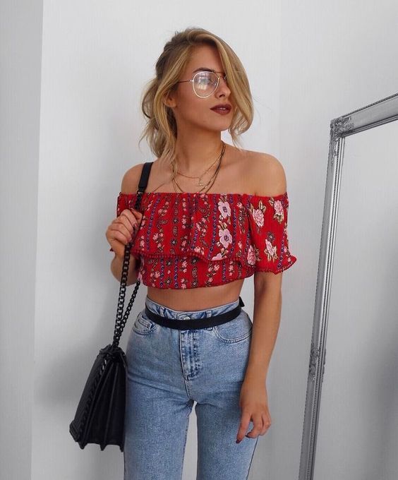 Off The Shoulder T-Shirt
     