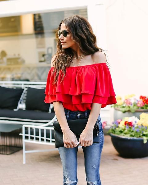 Pin by Melissa Bryant on Boutique | Fashion, Off the shoulder top .