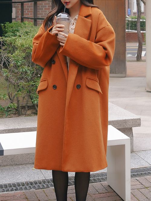 MIXXMIX] OVERSIZED LONG COAT | Korean fashion oversized, Coat .