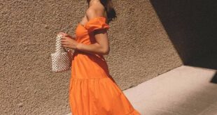 EM Streetstyle | Trendy dresses summer, Orange dress summer, Fashi