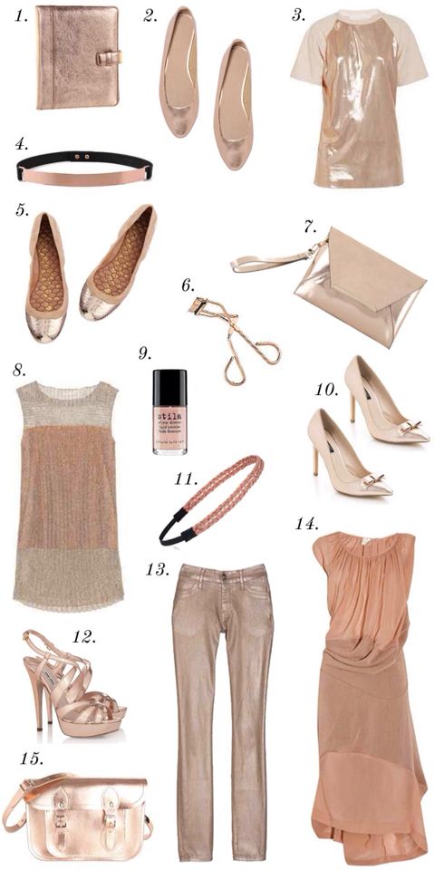 Rose gold outfit ideas | Fashion, Gold outfit, My sty