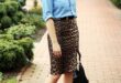4 New Ways to Style a Pencil Skirt This Season | Leopard pencil .