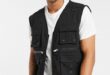 Soul Star utility gilet jacket in black | ASOS | Vest outfits men .
