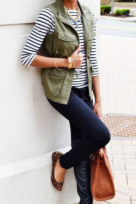Favorite Olive Cargo Vest Outfits - Nourish | Empower | Fulfilled .