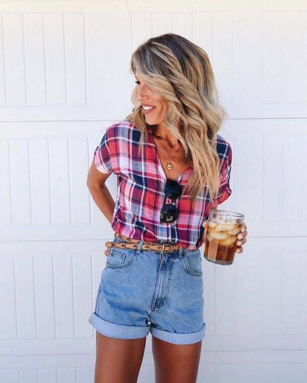 How to Wear Mom Shorts ? 28 Outfit Ideas | Bbq outfits, Fashion .