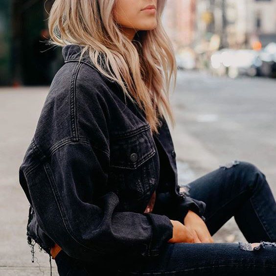 Oversized Light Washed Ripped Denim Jacket Womens | Denim jacket .