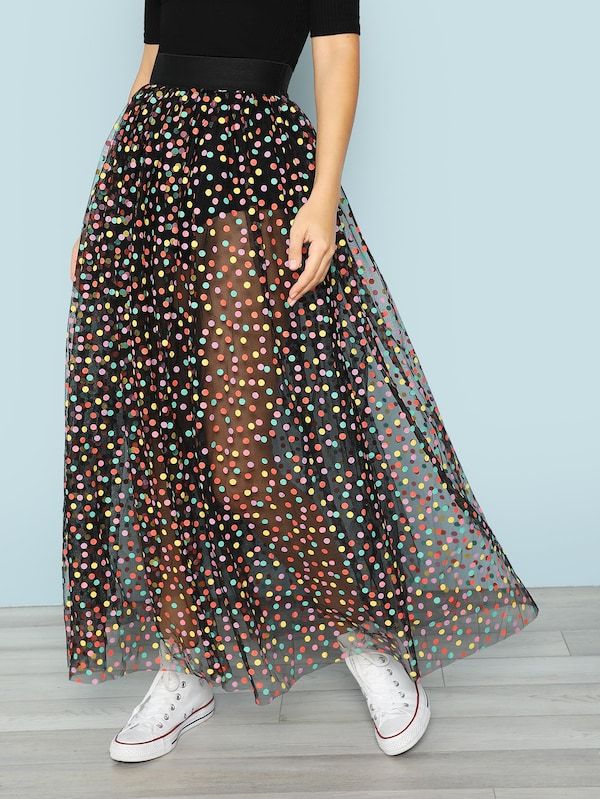 Polka Dot Tulle Skirt | Fashion outfits, Skirt fashion, Outfi