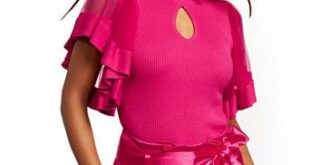 NY&C: Madie Sheer Ruffle-Sleeve Jumpsuit – 7th Avenue | Women .