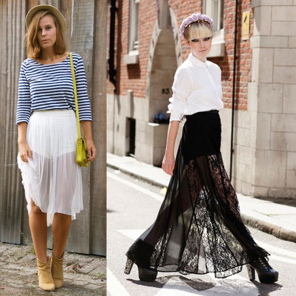 How to Wear Sheer Skirts for the Bold and the Faint at heart .