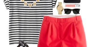 Striped and Scalloped | Chic summer outfits, Polyvore outfits .