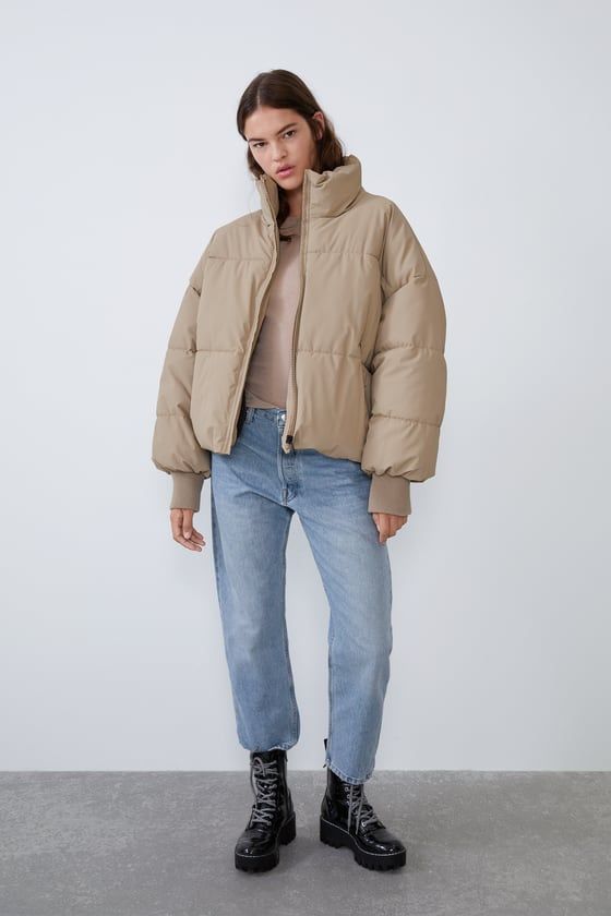 Zara Oversized Puffer Jacket | Oversized puffer jacket, Puffer .