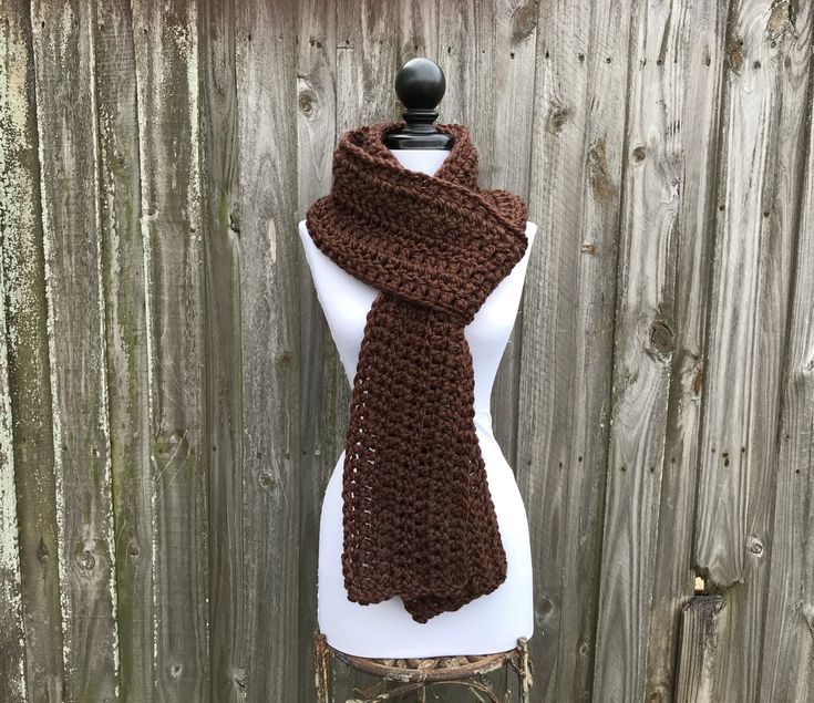 Chunky Crochet Scarf Oversized Scarf Womens Scarf Mens - Etsy .