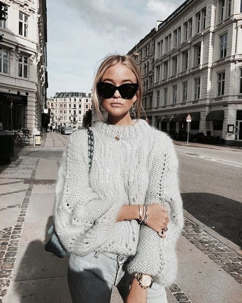 Knit Grey Oversized Sweater - Fall Comfy | Mode tendance, Mode .