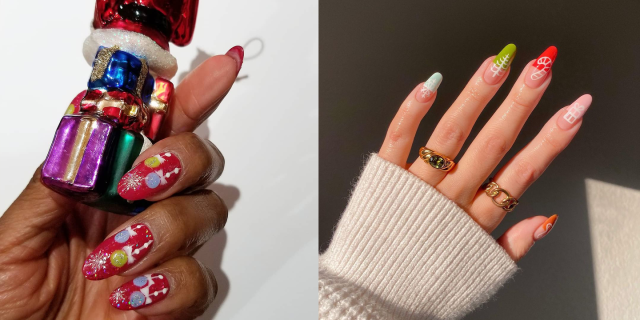 47 Non-Cheesy Christmas Nail Art Ideas to Screensh