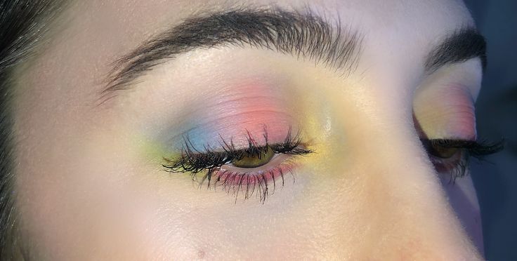 watercolor eyeshadow | Идеи макияжа, Макия