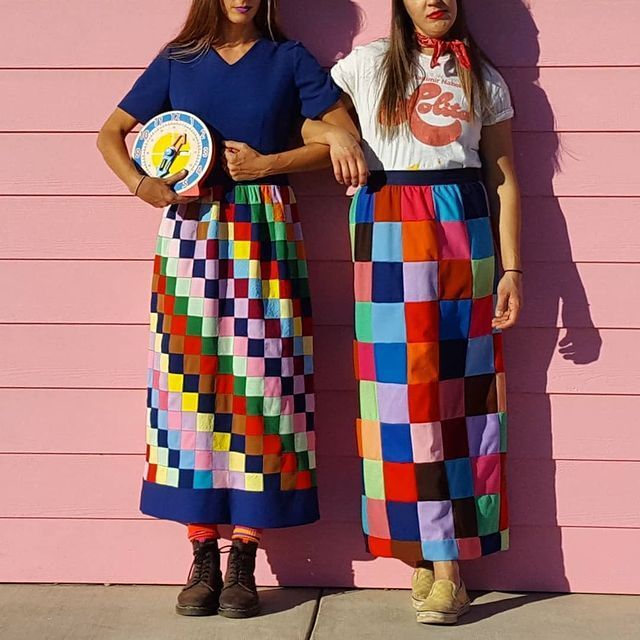 How to Wear Patchwork Skirts? 34 Outfit Ideas | Patchwork skirt .