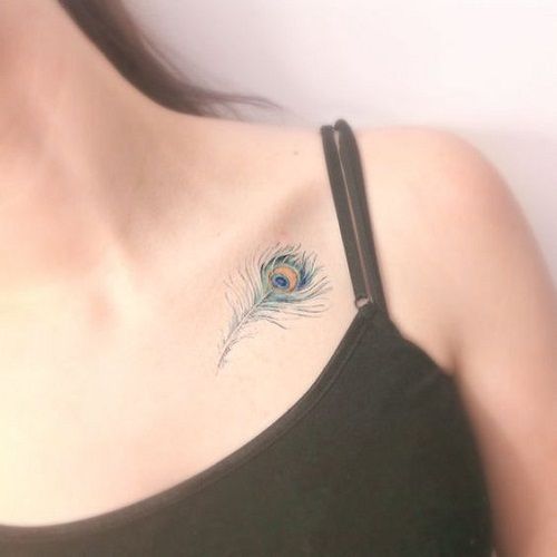 61 Beautiful Peacock Tattoo Pictures and Designs | Feather tattoos .
