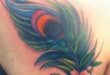 Peacock feather and flowers | Tattoo Ideas | Pinterest | Feather .