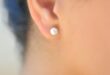 Pearl Stud Earrings Tiny Pearl Studs Small Pearl Earring AAA .