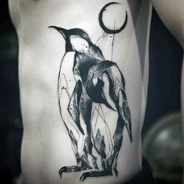 50 Penguin Tattoo Designs For Men - Aquatic Bird Ink Ideas | Mens .