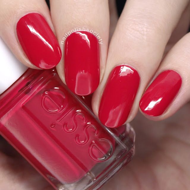 Pink And Red Color Nails
     