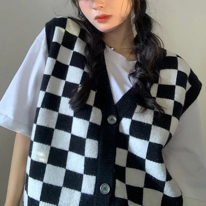 Checker Vest | Checkered clothes, Checkered outfit, Checker ve