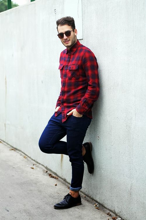 Gentlemen style | Winter outfits men, Mens outfits, Plaid shirt m