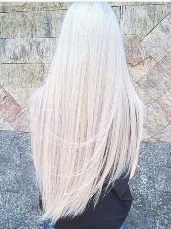 Fresh Long Blonde Hairstyles for Women You Must Try| Icy Platinum .