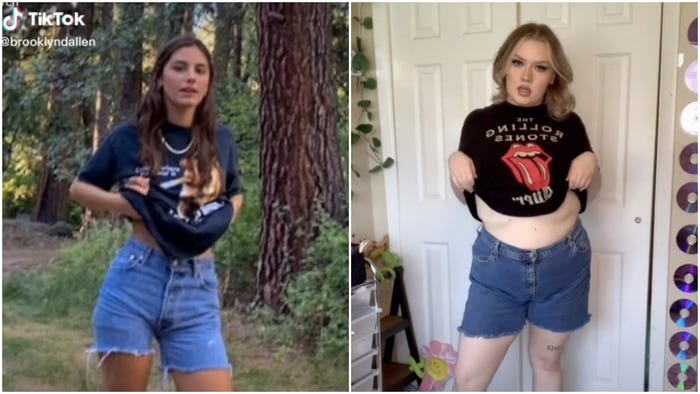 Woman Re-Creates Popular Outfits on TikTok to Highlight Double .