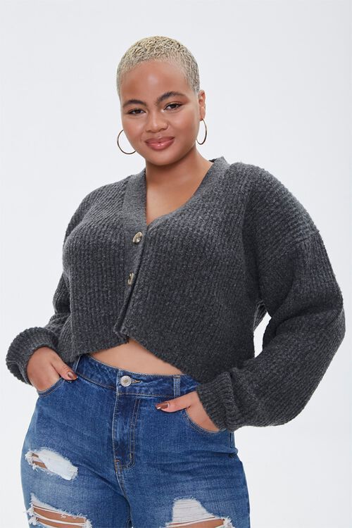 Plus Size Cropped Cardigan | Cropped cardigan outfit, Cropped .