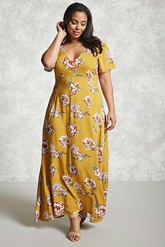 Forever 21 FOREVER 21+ Plus Size Floral Maxi Dress | Plus size .