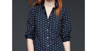 Gap Women Fitted Boyfriend Polka Dot Shirt | Clothes design, Gap .