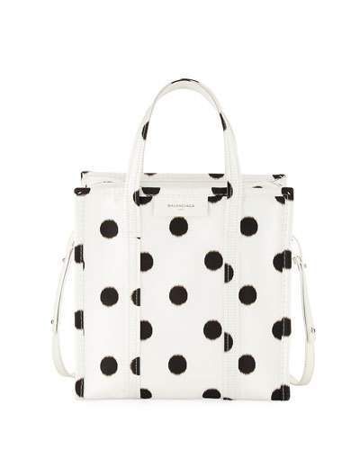 Balenciaga Bazar Shopper Small AJ Polka Dot Tote Bag | Polka dot .